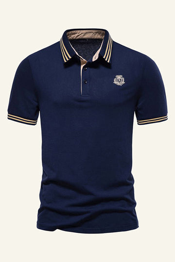 Silm Fit Navy kortærmet poloshirt